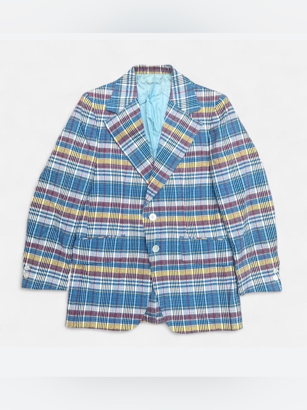 Vintage 60’s Stanley Blacker Madras Sports Coat size M